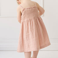 Organic Cotton Muslin Karlie Dress - Parfait Childrens Dress from Jamie Kay NZ