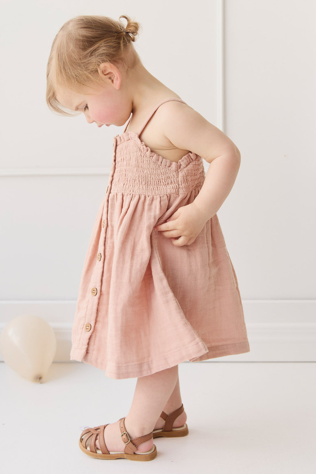 Organic Cotton Muslin Karlie Dress - Parfait Childrens Dress from Jamie Kay NZ