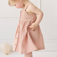 Organic Cotton Muslin Karlie Dress - Parfait Childrens Dress from Jamie Kay NZ