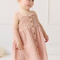 Organic Cotton Muslin Karlie Dress - Parfait Childrens Dress from Jamie Kay NZ