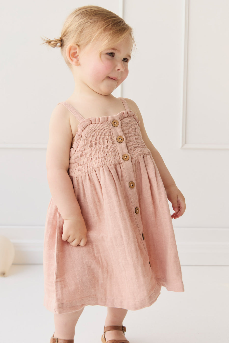 Organic Cotton Muslin Karlie Dress - Parfait Childrens Dress from Jamie Kay NZ