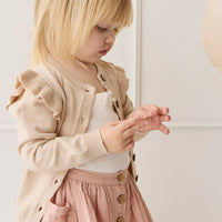 Rosie Cardigan - Oatmeal Marle Childrens Cardigan from Jamie Kay NZ