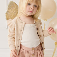 Rosie Cardigan - Oatmeal Marle Childrens Cardigan from Jamie Kay NZ