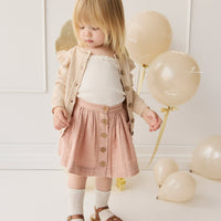 Organic Cotton Muslin Kennedy Skirt - Parfait Childrens Skirt from Jamie Kay NZ