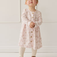 Organic Cotton Poppy Dress - Sweet Pea Floral Childrens Dress from Jamie Kay NZ