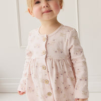 Organic Cotton Poppy Dress - Sweet Pea Floral Childrens Dress from Jamie Kay NZ