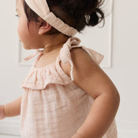 Organic Cotton Muslin Arielle Top - Ballet Pink Childrens Top from Jamie Kay NZ