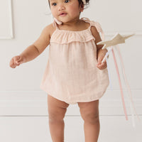 Organic Cotton Muslin Arielle Top - Ballet Pink Childrens Top from Jamie Kay NZ