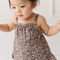 Organic Cotton Zoe Top - Winter Moonless Night Childrens Top from Jamie Kay NZ