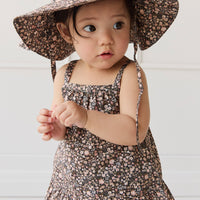 Organic Cotton Noelle Hat - Winter Moonless Night Childrens Hat from Jamie Kay NZ