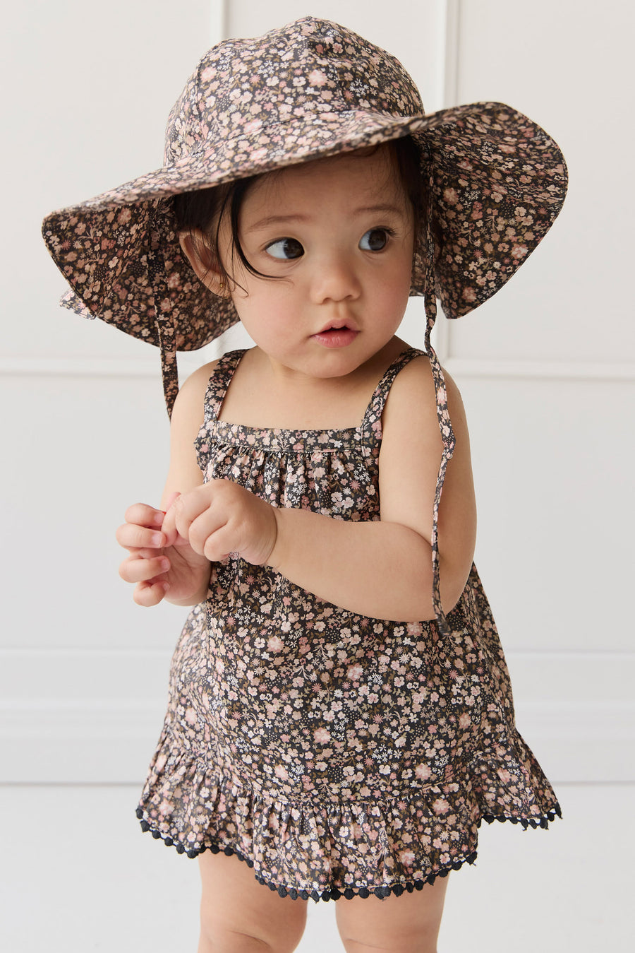 Organic Cotton Noelle Hat - Winter Moonless Night Childrens Hat from Jamie Kay NZ