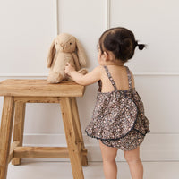 Organic Cotton Frill Bloomer - Winter Moonless Night Childrens Bloomer from Jamie Kay NZ