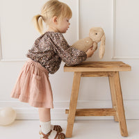 Organic Cotton Heather Blouse - Winter Moonless Night Childrens Top from Jamie Kay NZ