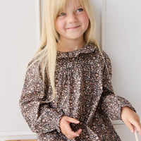 Organic Cotton Ivy Dress - Winter Moonless Night Childrens Dress from Jamie Kay NZ