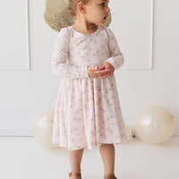 Organic Cotton Tallulah Dress - Sweet Pea Floral Childrens Dress from Jamie Kay NZ