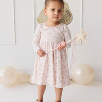 Organic Cotton Tallulah Dress - Sweet Pea Floral Childrens Dress from Jamie Kay NZ