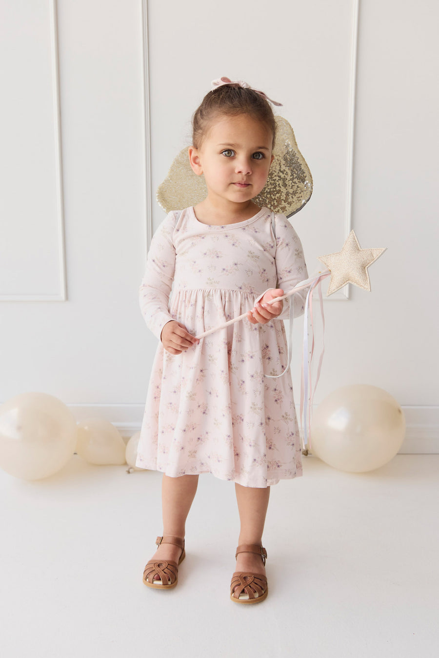 Organic Cotton Tallulah Dress - Sweet Pea Floral Childrens Dress from Jamie Kay NZ