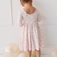 Organic Cotton Tallulah Dress - Sweet Pea Floral Childrens Dress from Jamie Kay NZ