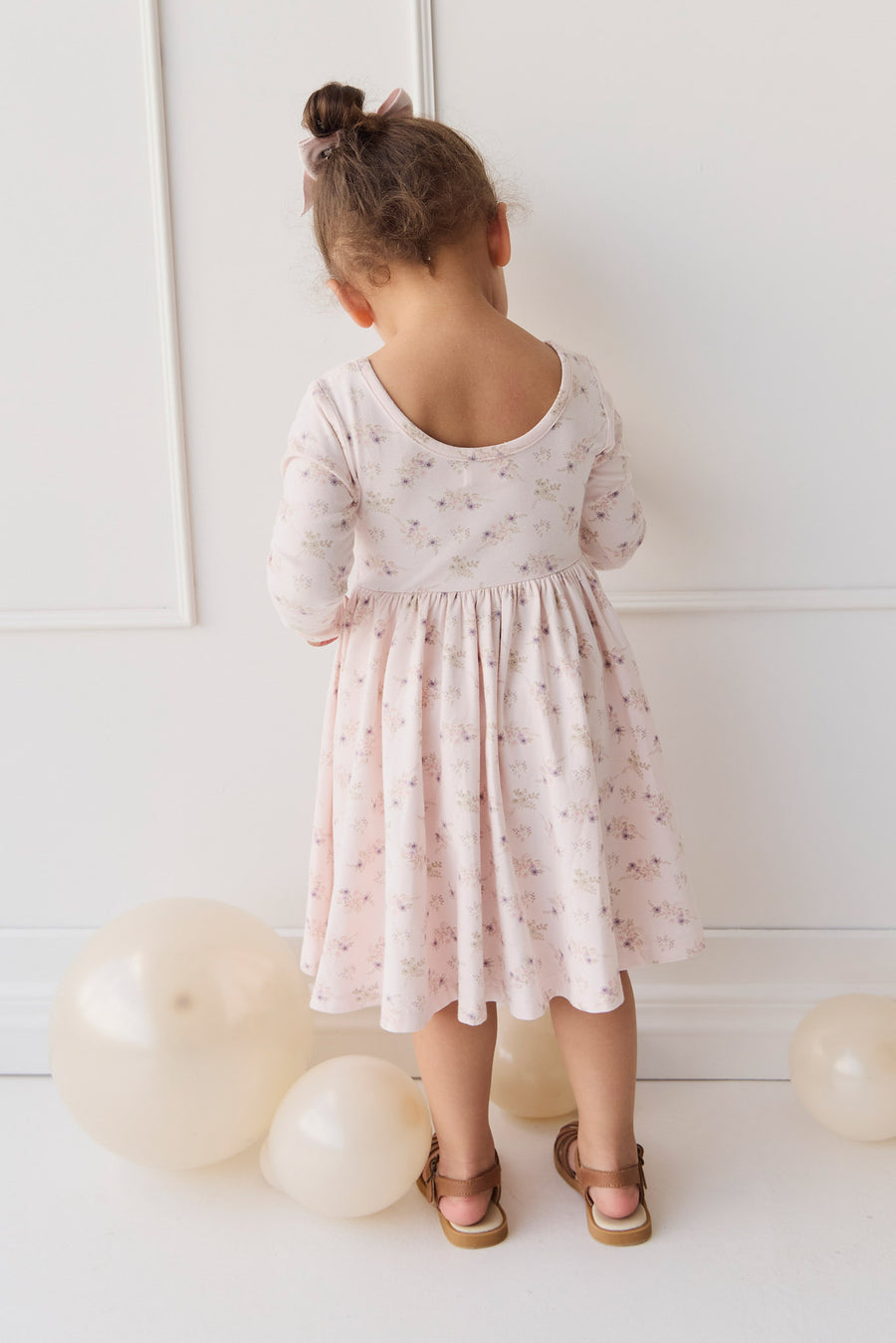 Organic Cotton Tallulah Dress - Sweet Pea Floral Childrens Dress from Jamie Kay NZ