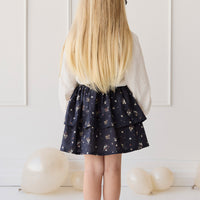 Organic Cotton Heidi Skirt - Bouquet De Fleur Childrens Skirt from Jamie Kay NZ