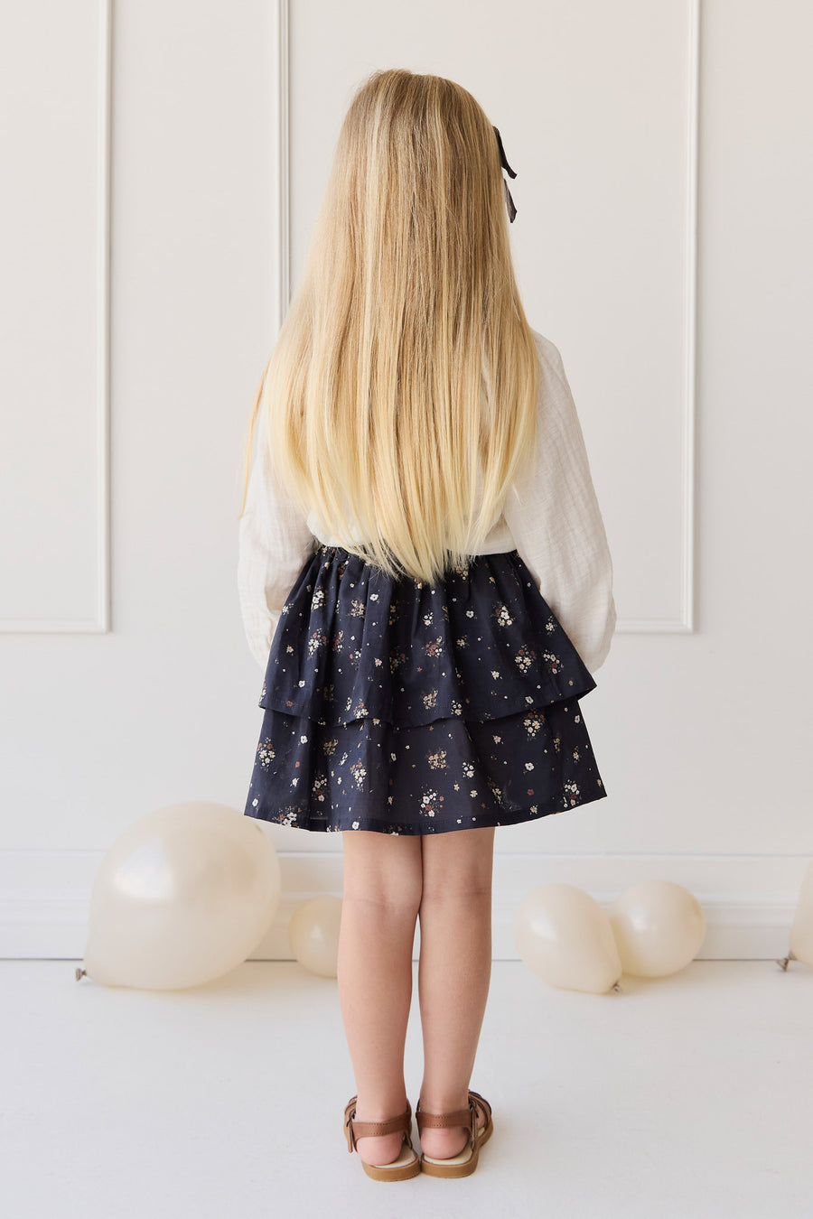 Organic Cotton Heidi Skirt - Bouquet De Fleur Childrens Skirt from Jamie Kay NZ