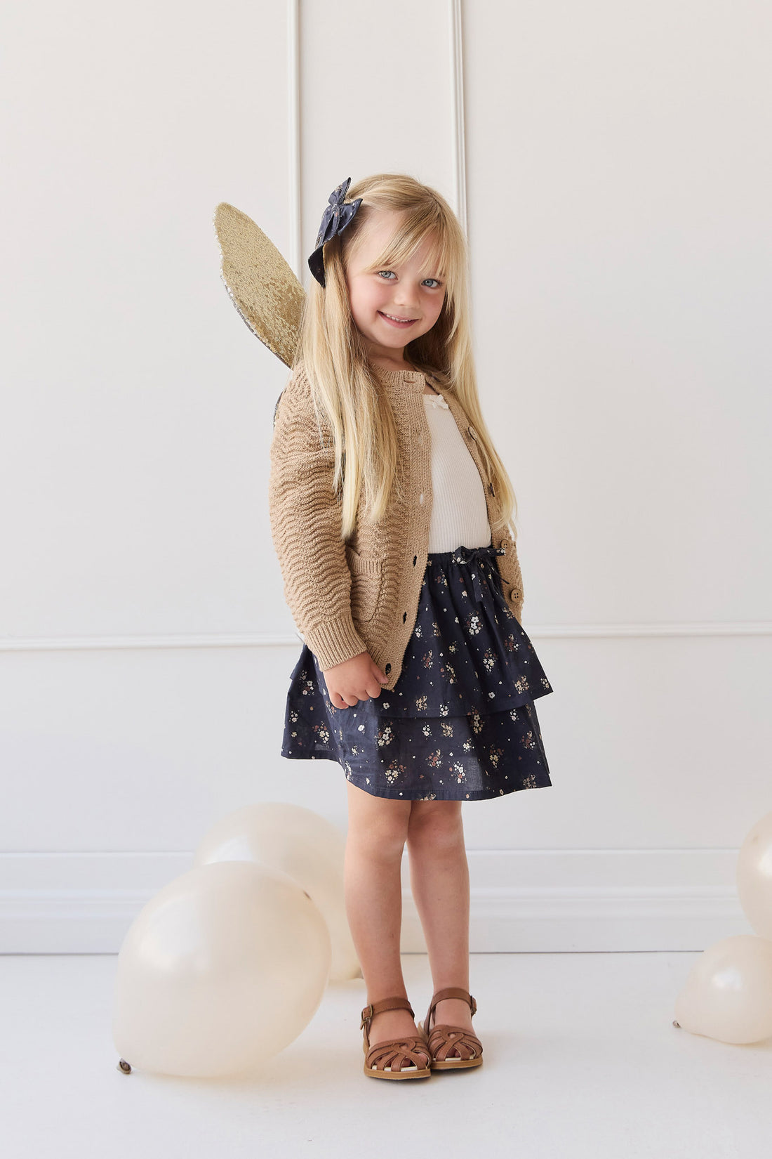 Organic Cotton Heidi Skirt - Bouquet De Fleur Childrens Skirt from Jamie Kay NZ