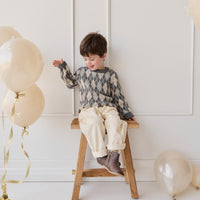 Enzo Jumper - Enzo Jacquard - Lava Smoke Childrens Jumper from Jamie Kay NZ