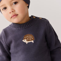 Timothy Jumper - Ink Childrens Jumper from Jamie Kay NZ