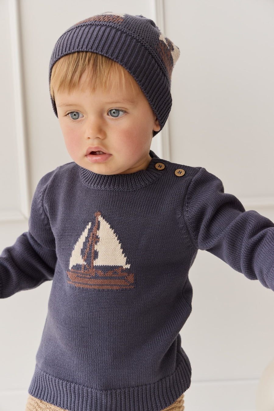 Hugo Jumper - Ink Childrens Jumper from Jamie Kay NZ