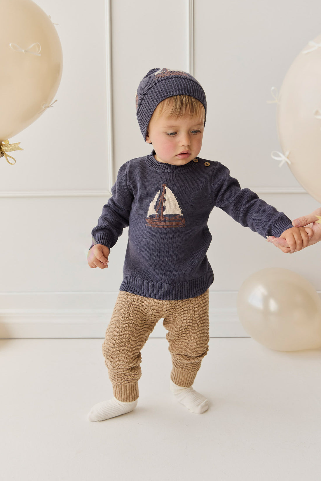 Maverick Pant - Toffee Marle Childrens Pant from Jamie Kay NZ