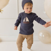 Maverick Pant - Toffee Marle Childrens Pant from Jamie Kay NZ