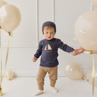 Maverick Pant - Toffee Marle Childrens Pant from Jamie Kay NZ