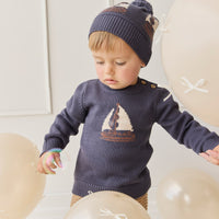 Hugo Jumper - Ink Childrens Jumper from Jamie Kay NZ