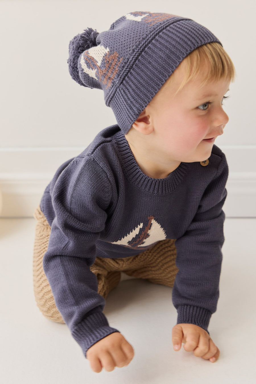 Hugo Hat - Ink Childrens Hat from Jamie Kay NZ