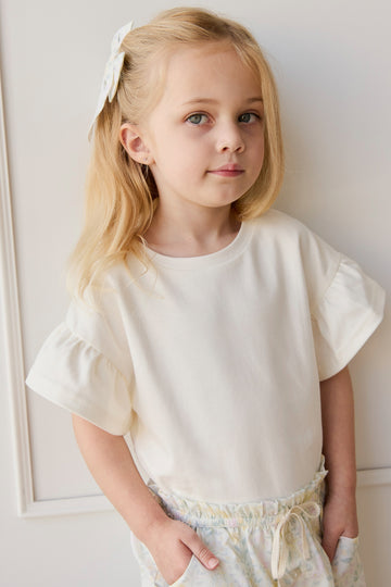 Pima Cotton Imogen Top - Coconut Childrens Top from Jamie Kay NZ