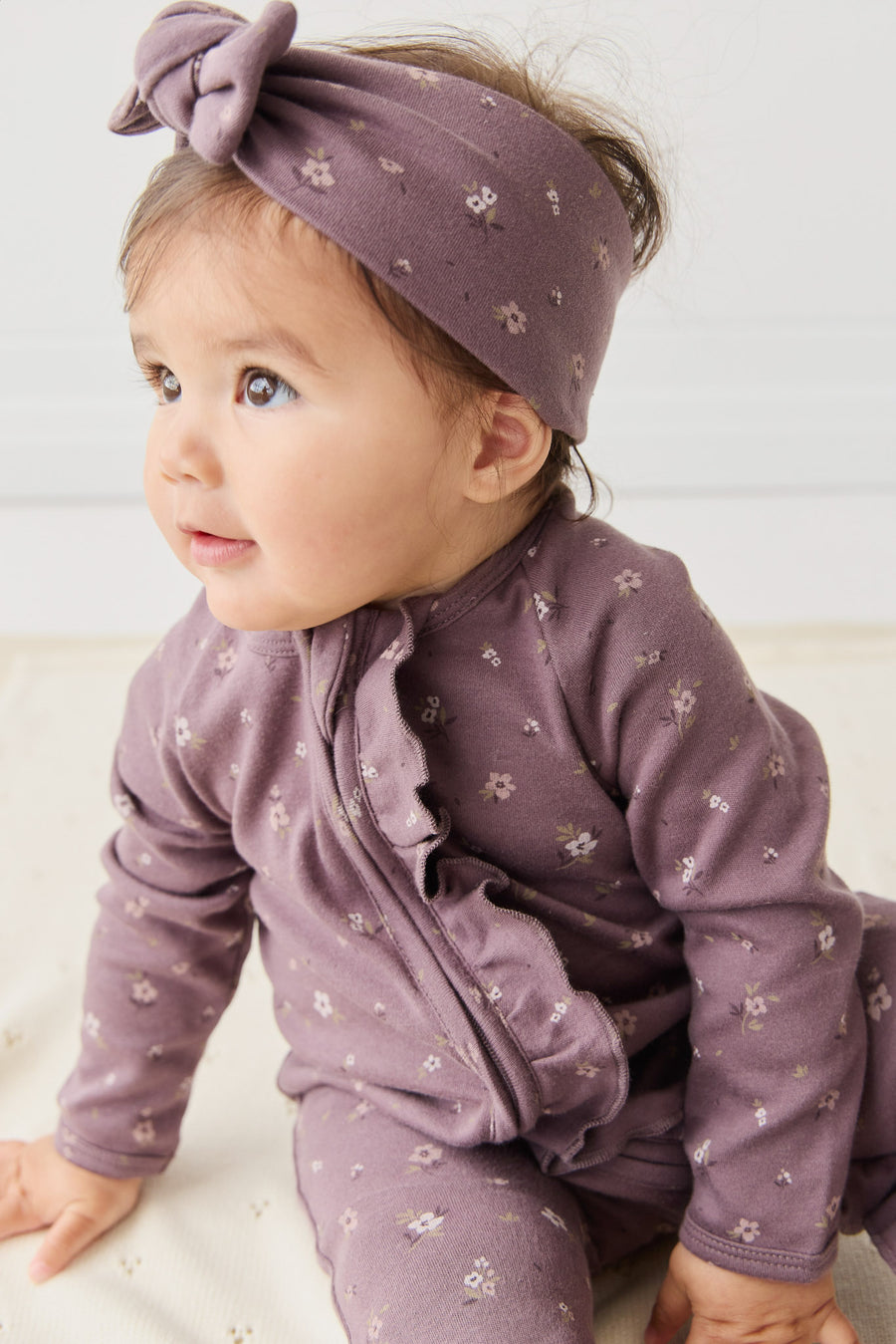 Organic Cotton Melanie Onepiece - Goldie Huckleberry Large Childrens Onepiece from Jamie Kay NZ