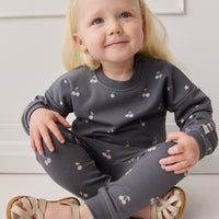 Organic Cotton Morgan Track Pant - Cherry Love Lava Childrens Pant from Jamie Kay NZ