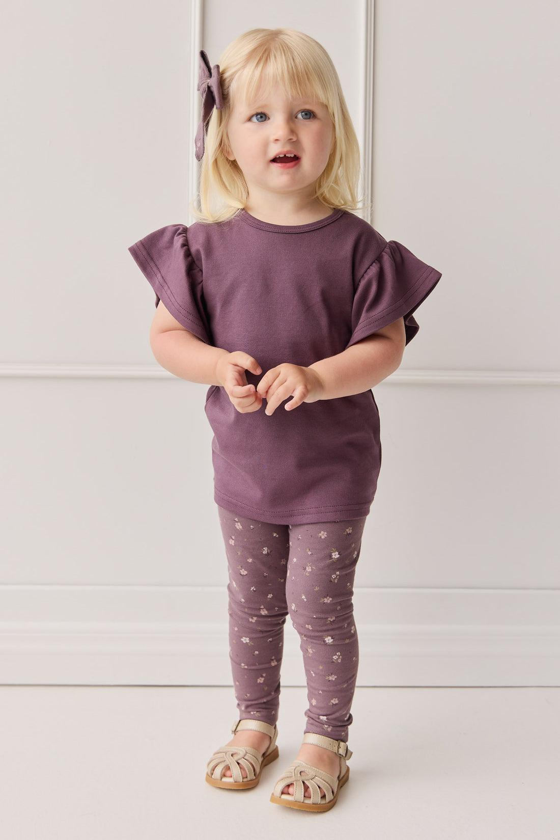 Pima Cotton Leah Top - Blackberry Childrens Top from Jamie Kay NZ