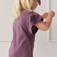 Pima Cotton Leah Top - Blackberry Childrens Top from Jamie Kay NZ