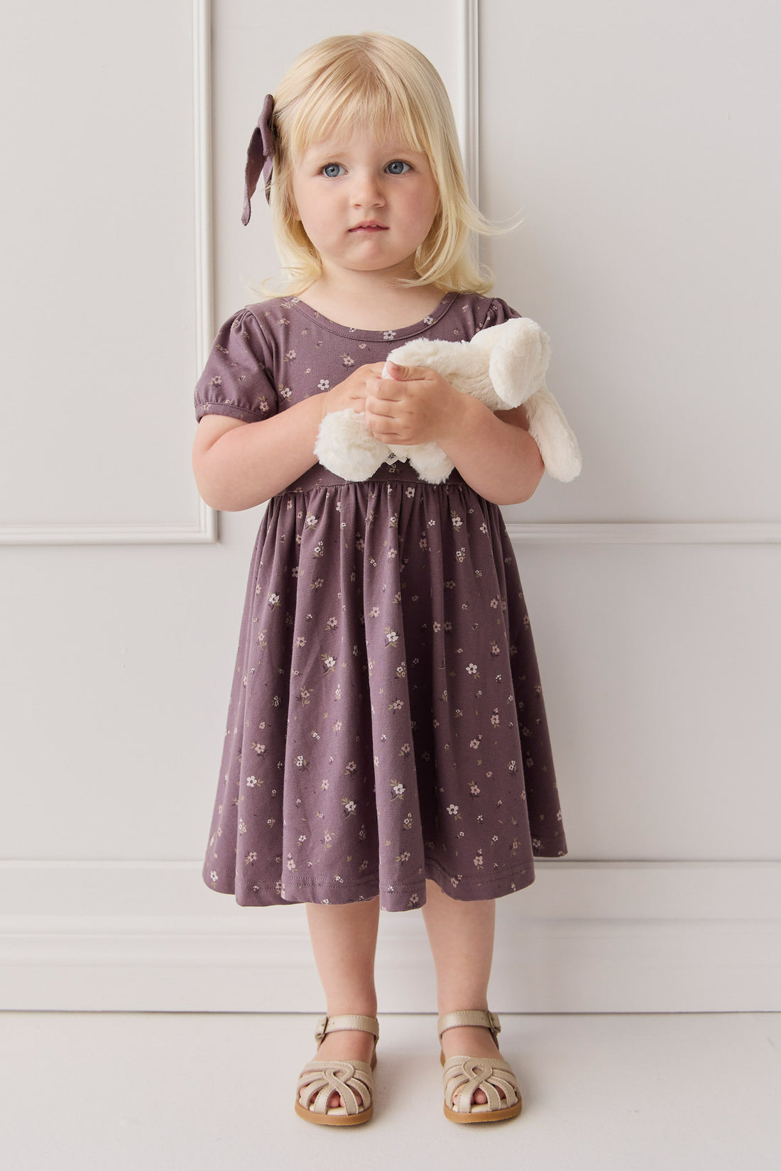 Organic Cotton Meadow Dress - Goldie Huckleberry Large Childrens Dress from Jamie Kay NZ