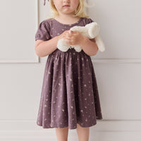 Organic Cotton Meadow Dress - Goldie Huckleberry Large Childrens Dress from Jamie Kay NZ