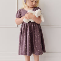 Organic Cotton Meadow Dress - Goldie Huckleberry Large Childrens Dress from Jamie Kay NZ