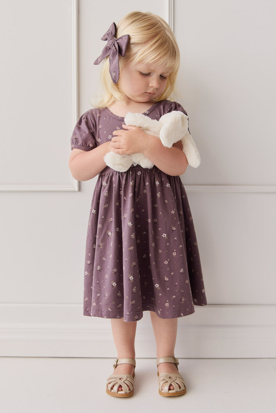 Organic Cotton Meadow Dress - Goldie Huckleberry Large Childrens Dress from Jamie Kay NZ