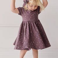 Organic Cotton Meadow Dress - Goldie Huckleberry Large Childrens Dress from Jamie Kay NZ