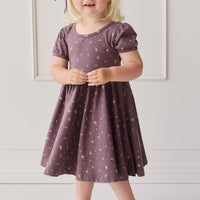 Organic Cotton Meadow Dress - Goldie Huckleberry Large Childrens Dress from Jamie Kay NZ