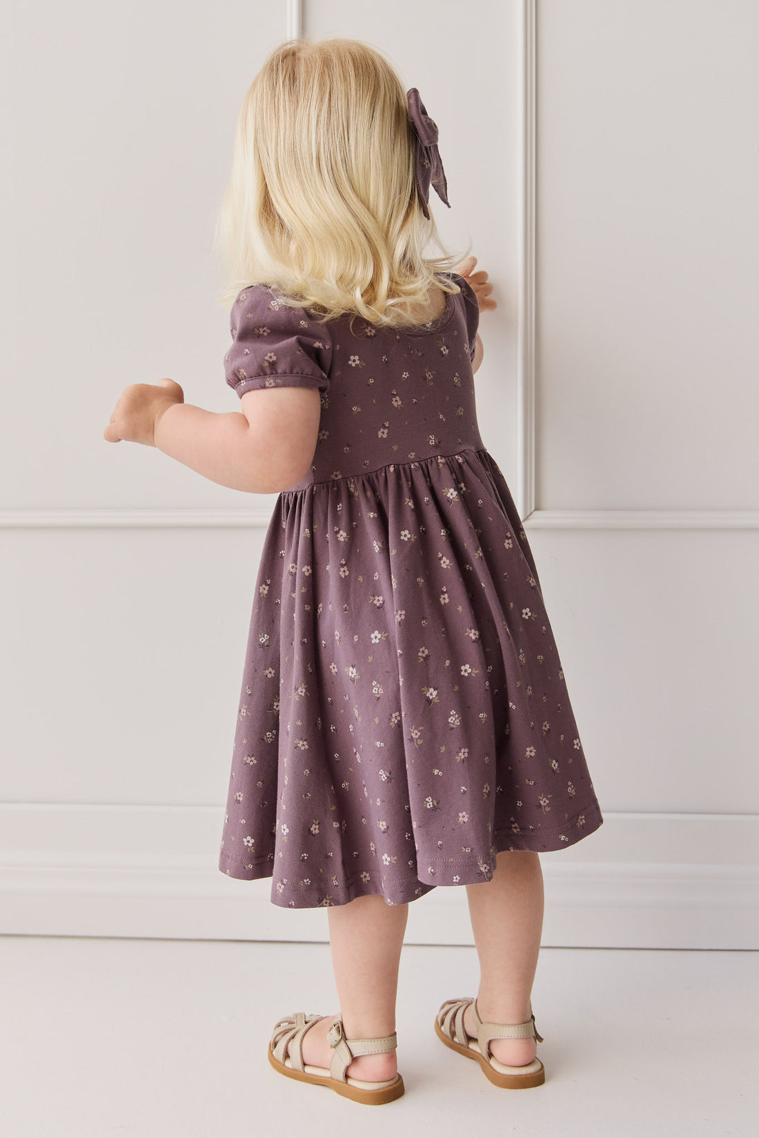 Organic Cotton Meadow Dress - Goldie Huckleberry Large Childrens Dress from Jamie Kay NZ