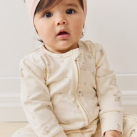 Organic Cotton Reese Zip Onepiece - Pennys Baby Friends Childrens Pyjama from Jamie Kay NZ