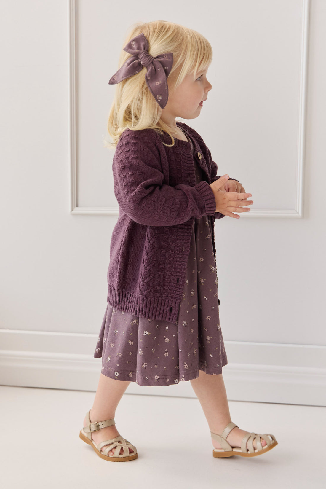 Organic Cotton Meadow Dress - Goldie Huckleberry Large Childrens Dress from Jamie Kay NZ