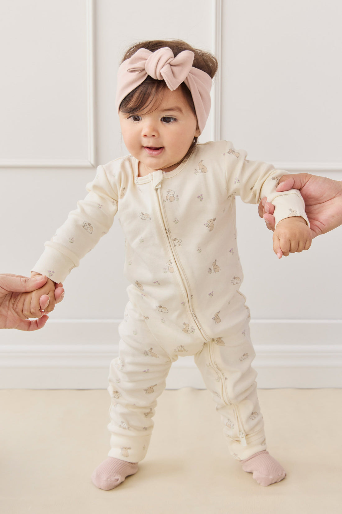 Organic Cotton Reese Zip Onepiece - Pennys Baby Friends Childrens Pyjama from Jamie Kay NZ