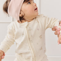 Organic Cotton Reese Zip Onepiece - Pennys Baby Friends Childrens Pyjama from Jamie Kay NZ